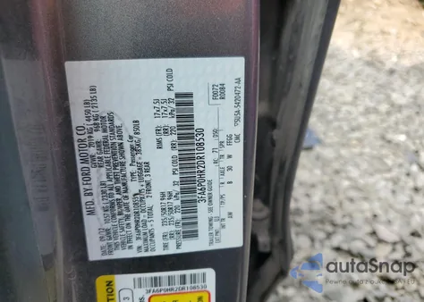 2013 Ford Fusion Se z USA, uszkodzony, nr VIN 3FA6P0HR2DR108530